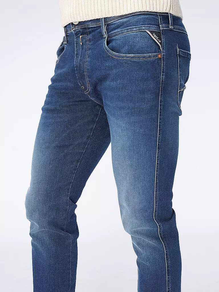 Replay Jeans Slim Fit Anbass Hyperflex Blau